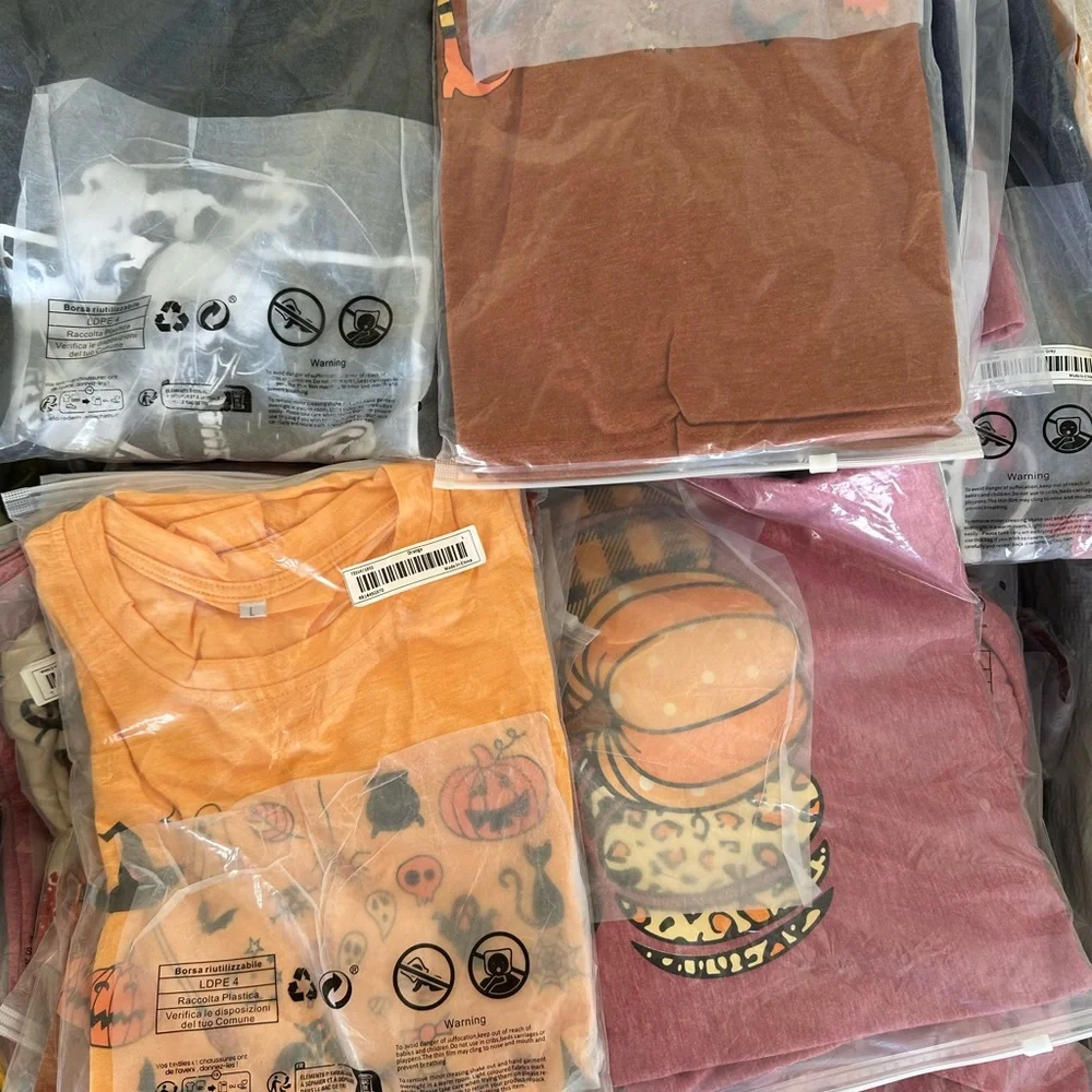 Bulk Clothing Lot Warehouse sale Holiday T-shirt /long sleeves/Sweatshirt - Picture 9 of 13